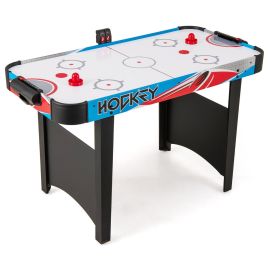 Air Hockey Table with LED Scoreboard and Powerful 12V Motor-Blue