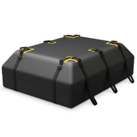 600L Car Roof Bag for Vehicles with or without Racks-Black