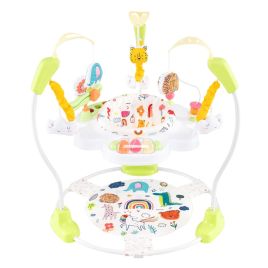 AURELLIN Baby Stationary Activity Center with 360° Rotary Seat and 3 Adjustable Heights for 6 Months+-Yellow