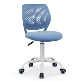 ZELUTA Ergonomic Children Study Chair with Adjustable Height-Blue