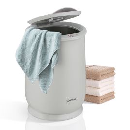 AMSHIRE Towel Warmer Bucket Portable Spa Hot Towel Heater-Grey