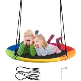 Child's Multi-Coloured Swing with Adjustable Height