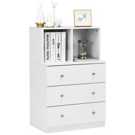 White Chest of Drawers - CORPUS Small Chest  3 Drawers