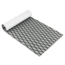 Non-Slip Waterproof Boat Decking Sheet with Self-Adhesive Backing - Grey
