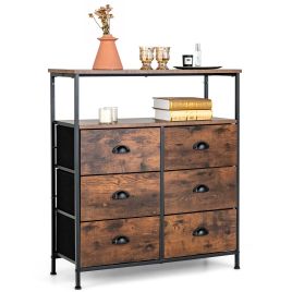 Oak Finish Chest of Drawers - GARSTANG Medium Chest  6 Drawers