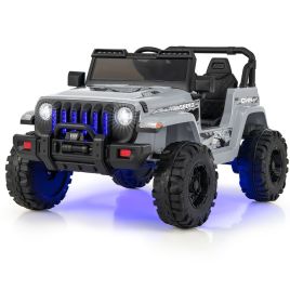 SOLBRAY 12V Kids Ride on Truck with 2.4G Parental Remote Control and Music-Grey