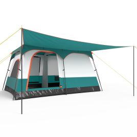 KELDRIC 6/8/10-Person Camping Tent with Porch and Rainfly-M