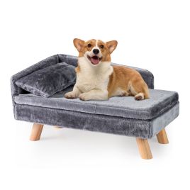 MARVITH Elevated Pet Bed for Medium and Small Dogs Puppies Cats Kittens-Grey