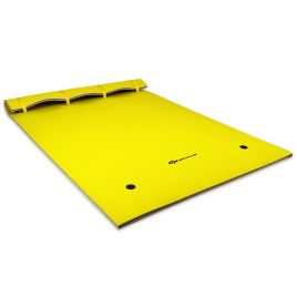 Boat Surfing - Large 3 Layer Floating Water Lounge Swimming Mat-Yellow