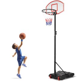 Basketball Hoop - Portable Basketball Hoop with Wheels and 28" Backboard for Kids Youth Adults and Family