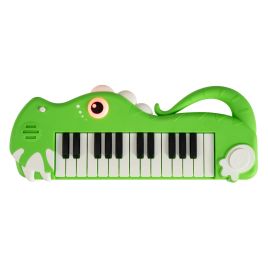 25-Key Kids Dinosaur Piano Keyboard with Built-in Music-Green