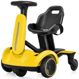 SELCROFT 6V Electric Ride on Drift Car for Kids Aged 3-8 Years Old-Yellow