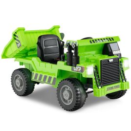 Kids Electric Vehicle - 12V Kids Ride on Dump Truck - Green