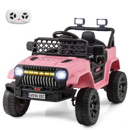 Kids Electric Car - 3 Speeds Battery Powered Kids Ride on Truck Car - Pink
