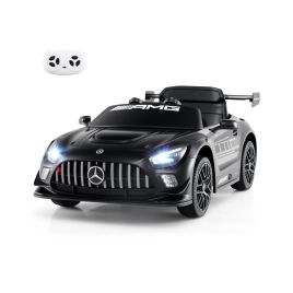 SOLTHORNE 12V Kids Powered Ride on Car Benz GT3 with Spoiler and Remote Control-Black