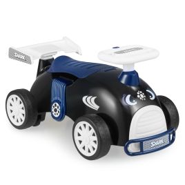 SYLWICK Kids Ride On Car Sliding Toy with Music and Cool Rear Wings-Black and Blue