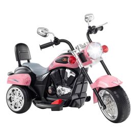 THORNLYN Kids Electric Motorcycle Motorbike 6V Battery Horn Headlight-Pink