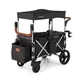 STARVESSA Twin Baby Double Stroller Wagon Push Pull Stroller-Black