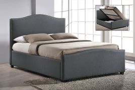 Double Bed - BRAVISTON 4ft6 Fabric Bed Grey