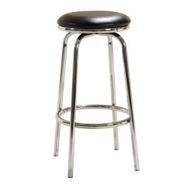 Tintagel Round Pair Swivel Bar Stool without Back Support - Chrome