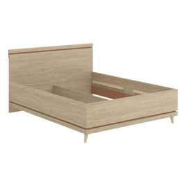 NORA EU King Size Wooden Bedframe - Light Oak