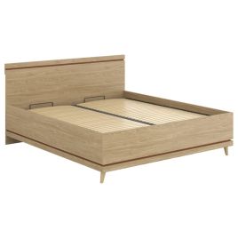 NORA EU Super King Size Wooden Ottoman Storage Bedframe - Light Oak