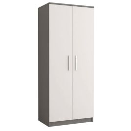 Wardrobe - ORMISTON 2 Door Wardrobe Grey Matt 80cm