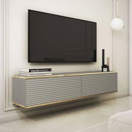 Obsidian Zenyx Floating TV Cabinet - Grey