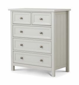 Maine 3+2 Drawer Storage Chest - Grey