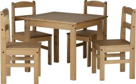 Panama Dining Set - Natural Wax