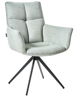 RAVENSDEN Fabric Dining Swivel Chair - Mint Green