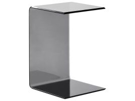 Glass Side Table Black LOURDES