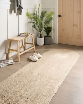 JADUXA Jute Rug- Beige, 80cm