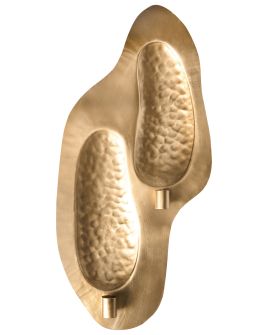 PHNICEE Wall Candle Holder Metal 60 cm Gold
