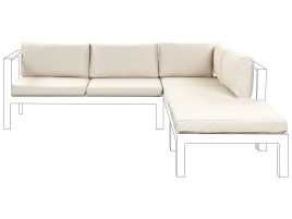 Outdoor Cushion Cover Set MESSINA Off-White