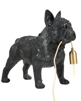 CHARTLEIGH Table Lamp Dog - Black