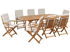 APLOR 8 Seater Garden Dining Set - Taupe