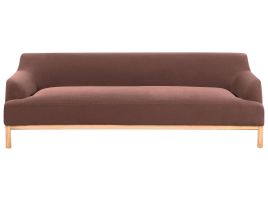 3 Seater Fabric Sofa Burgundy SOSJO