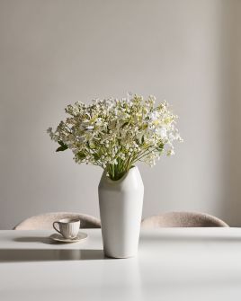 BIJERO Artificial FLora Bouquet - White