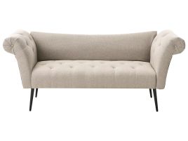 STERNDON Fabric Chaise Longue - Light Brown