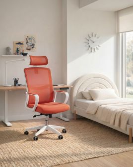 CONARMH Mesh Office Chair - Coral