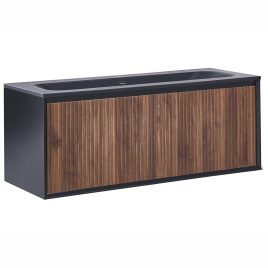 PENDARA Wall Mounted Bathroom Vanity with Basin - Dark Brown
