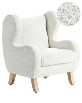 Kids Boucle Armchair Off-White FARUM