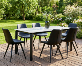 DERUXO Garden Dining Table - Grey