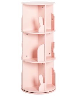 Rotating Bookshelf CANEY Engineered Wood 94 cm Pastel Pink