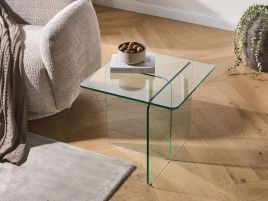 RAKUXA Abstract Style Side Table - Transparent