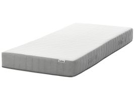 POUFFY Memory Foam Pocket Spring Mattress Firm 90 x 200cm EU Single - White with Grey
