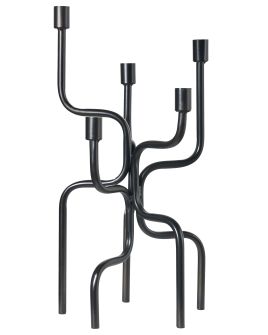 TORRPELA Candle Holder Metal 50 cm Black