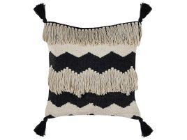 RIPDEN Throw Geometric Pattern Sofa Cushion - Light Beige