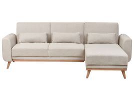 Corner Sofa - OTLSLA Left Hand Facing Fabric Light Beige